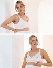 2-Pack Seamless Bamboo Maternity-To-Nursing Bras | Women Seraphine Lingerie & Shapewear
