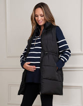 Black 3 In 1 Maternity & Babywearing Vest | Women Seraphine Coats & Jackets