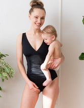 Black Post Maternity Shaping Swimsuit | Women Seraphine Beach & Swimwear