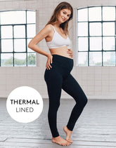 Black Thermal Maternity Leggings | Women Seraphine Leggings & Tights