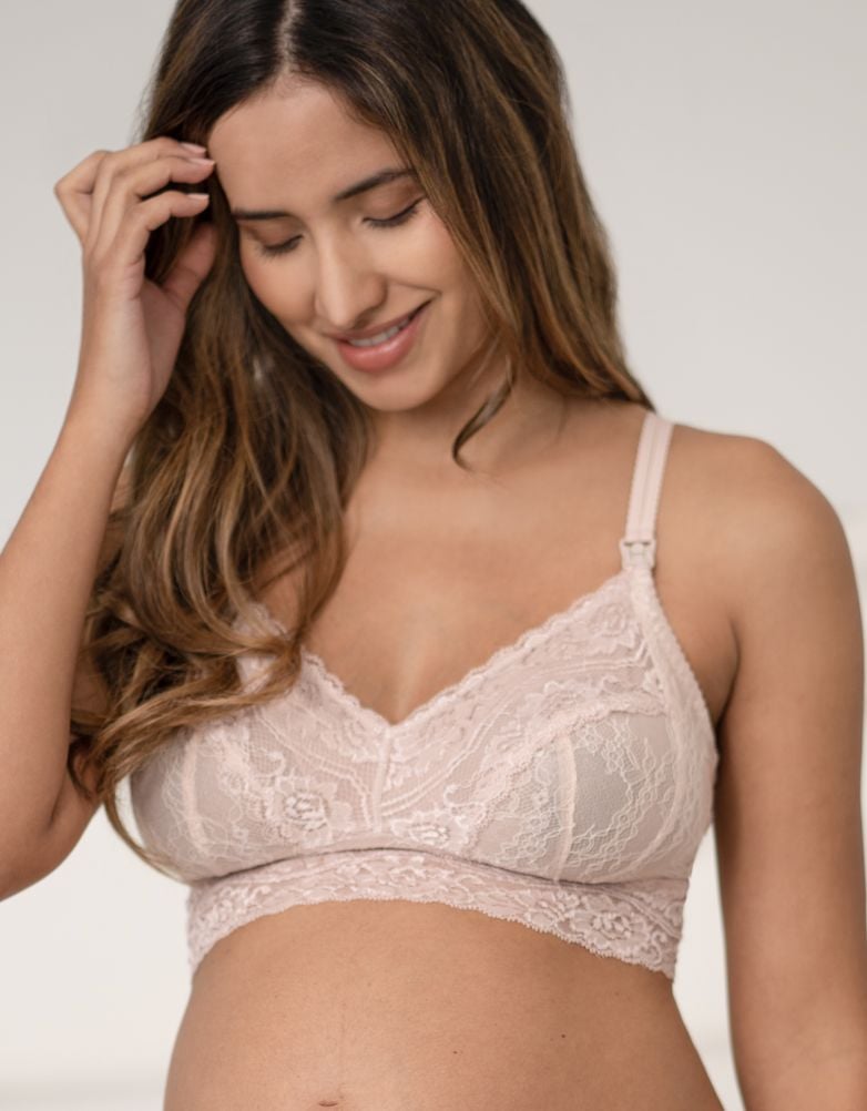 Blush Lace Maternity & Nursing Bralette | Women Seraphine Lingerie & Shapewear
