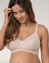 Blush Lace Maternity & Nursing Bralette | Women Seraphine Lingerie & Shapewear