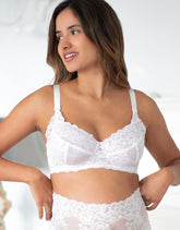 Contrast Lace Non-Padded Maternity & Nursing Bra |Seraphine | Women Seraphine Nursing Bras & Lingerie