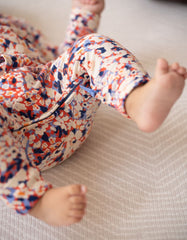 Easy Zip Organic Cotton Sleepsuit – Floral | Baby Seraphine Baby Clothes