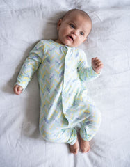 Easy Zip Organic Cotton Sleepsuit – Mint | Baby Seraphine Baby Clothes