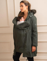 Khaki Sub-Zero 3 In 1 Maternity Parka | Women Seraphine Coats & Jackets
