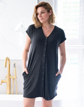 Maternity Hospital Bag Labor Gown In Organic Cotton US | Women Seraphine Essentials