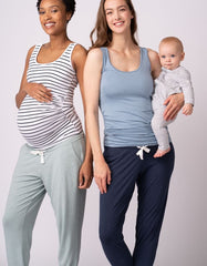 Maternity Lounge Pants – Navy & Sage Twin Pack | Women Seraphine Kits & Sets