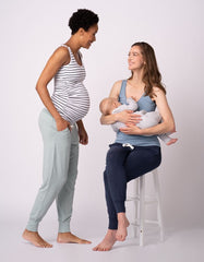 Maternity Lounge Pants – Navy & Sage Twin Pack | Women Seraphine Kits & Sets