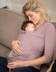 Mauve Cotton ¾ Sleeve Skin To Skin Top | Women Seraphine Skin To Skin