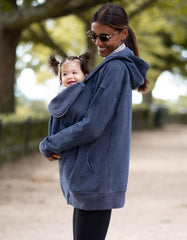 Navy Blue 3 In 1 Maternity Hoodie | Women Seraphine Coats & Jackets