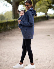 Navy Blue 3 In 1 Maternity Hoodie | Women Seraphine Coats & Jackets