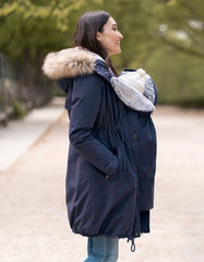 Navy Blue 3 In 1 Winter Maternity Parka | Women Seraphine Coats & Jackets