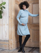 Sage Wool Blend Maternity & Nursing Sweater Dress | Women Seraphine Jumpers & Knitwear