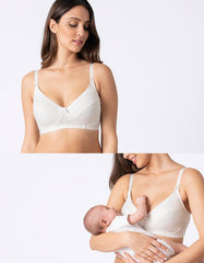 Seraphine Ivory Lace Maternity & Nursing Bra | Women Seraphine Lingerie & Shapewear