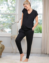 Soft Black Maternity & Nursing Loungewear | Women Seraphine Essentials