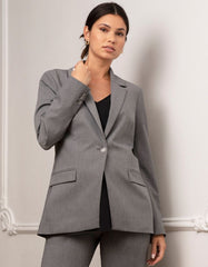 Tailored Grey Maternity Blazer | Women Seraphine Coats & Jackets
