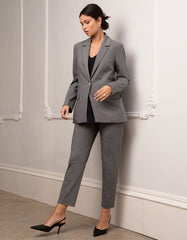 Tailored Grey Maternity Blazer | Women Seraphine Coats & Jackets