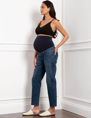 Tapered Frayed Hem Maternity Jeans | Women Seraphine Jeans