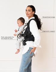 The CARIPOD™ Baby Carrier - Cotton Canvas Geo Print | Baby Seraphine CARIPOD™
