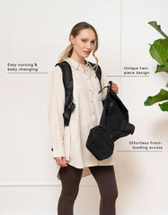 The CARIPOD™ Baby Carrier – Grey Marl Jersey | Baby Seraphine CARIPOD™