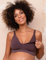 Twin Pack Bamboo Nursing Bras – Mocha & Mauve | Women Seraphine Kits & Sets