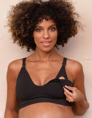 Twin Pack Bamboo Nursing Bras – Terracotta & Black | Women Seraphine Kits & Sets