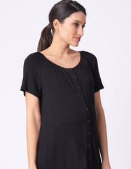 Twin Pack Button-Down Maternity Nighties - Black | Women Seraphine Kits & Sets