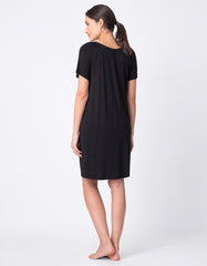 Twin Pack Button-Down Maternity Nighties - Black | Women Seraphine Kits & Sets