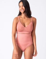 Twin Pack Post Maternity Shaping Briefs – Black & Terracotta | Women Seraphine Essentials