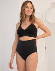 Twin Pack Post Maternity Shaping Briefs – Black | Women Seraphine Essentials