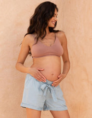 Under Bump Shorts With Self-Tie Belt | Women Seraphine Shorts