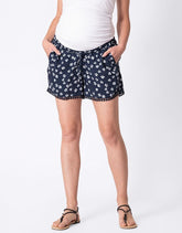 Woven Floral Print Maternity Shorts | Women Seraphine Shorts