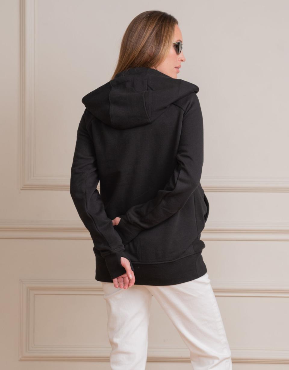 Black 3 In 1 Maternity Hoodie | Women Seraphine Essentials