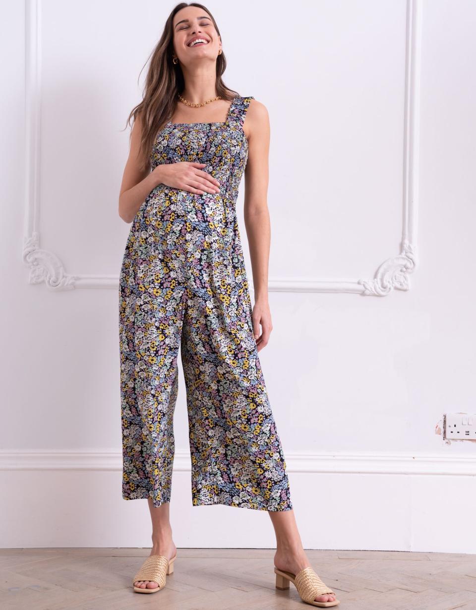 Black Drawstring Maternity Joggers | Women Seraphine Jumpsuits