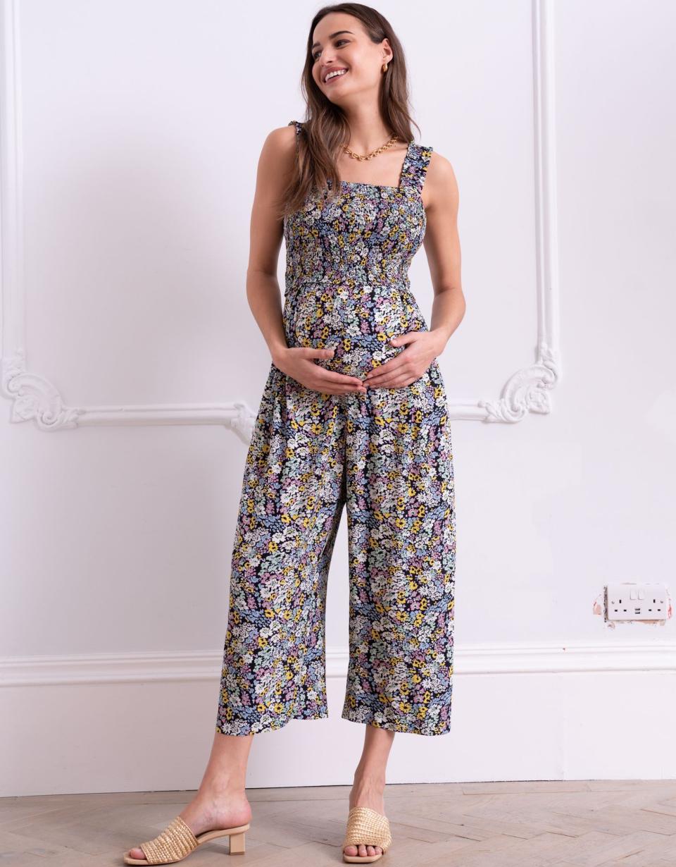 Black Drawstring Maternity Joggers | Women Seraphine Jumpsuits