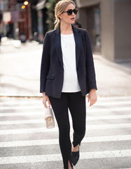 Black Tuxedo-Style Maternity Blazer | Women Seraphine Co-ords