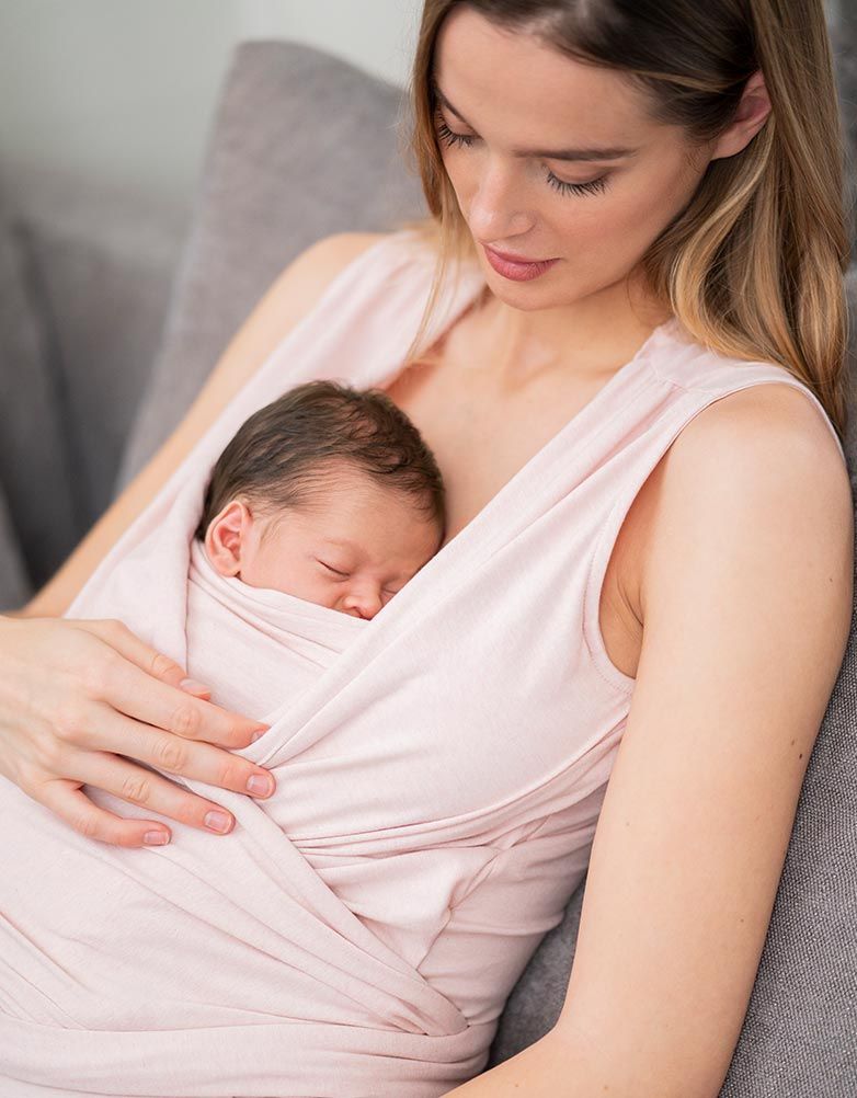 Blush Cotton Skin To Skin Top | Women Seraphine Essentials