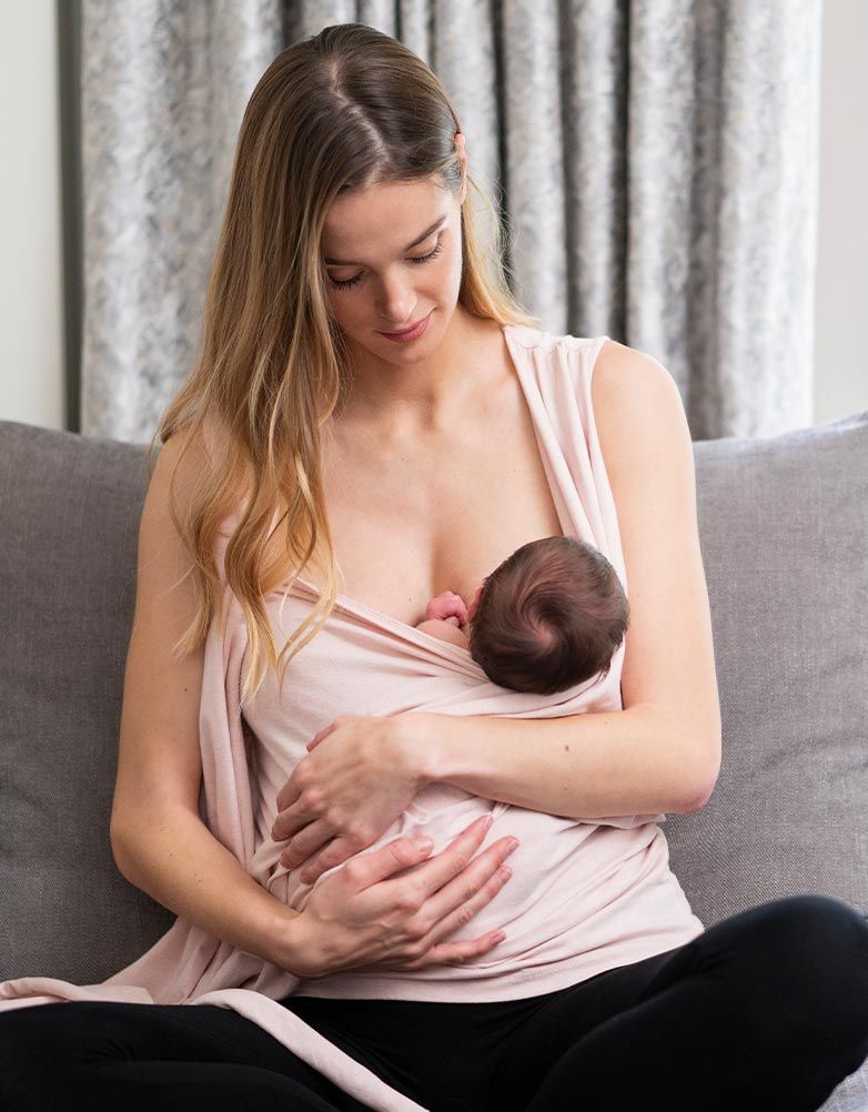 Blush Cotton Skin To Skin Top | Women Seraphine Essentials