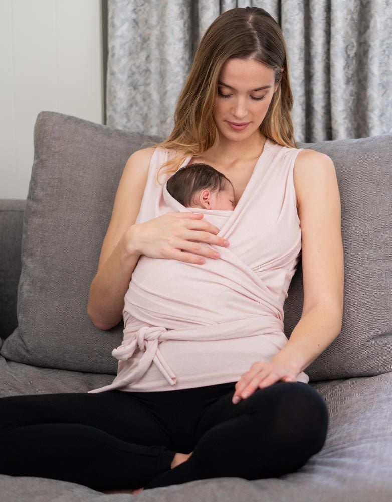 Blush Cotton Skin To Skin Top | Women Seraphine Essentials