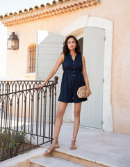 Button-Down Maternity Romper | Women Seraphine Jumpsuits