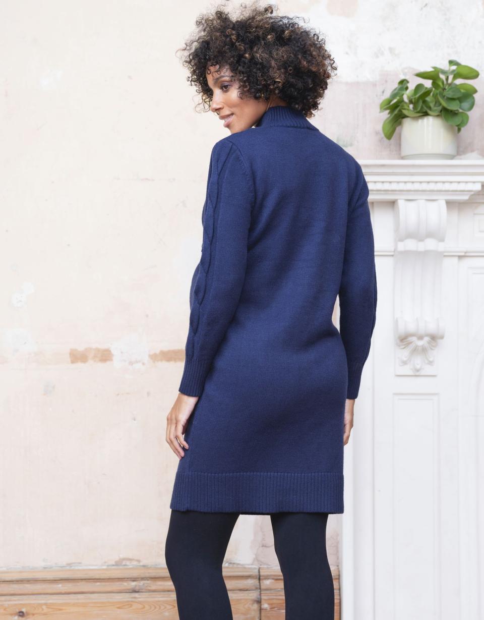 Cable Knit Maternity &amp; Nursing Tunic | Women Seraphine Jumpers &amp; Knitwear