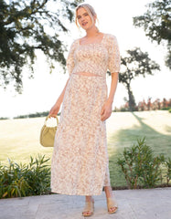 Cotton Floral Co-Ord Maternity And Nursing Set | Women Seraphine Co-ords