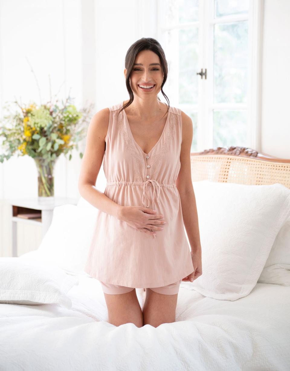 Cotton Short Pajama Maternity-To-Nursing Set | Women Seraphine Kits &amp; Sets