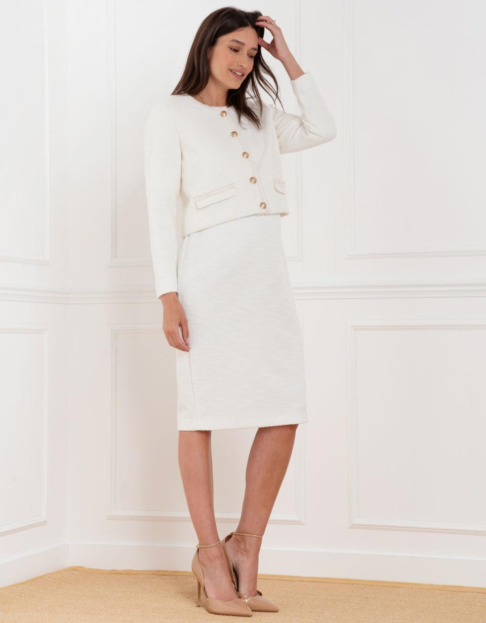 Cropped Tweed Jacket | Women Seraphine Co-ords