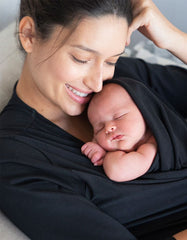 Curve Black Cotton Skin To Skin Top | Women Seraphine Skin To Skin