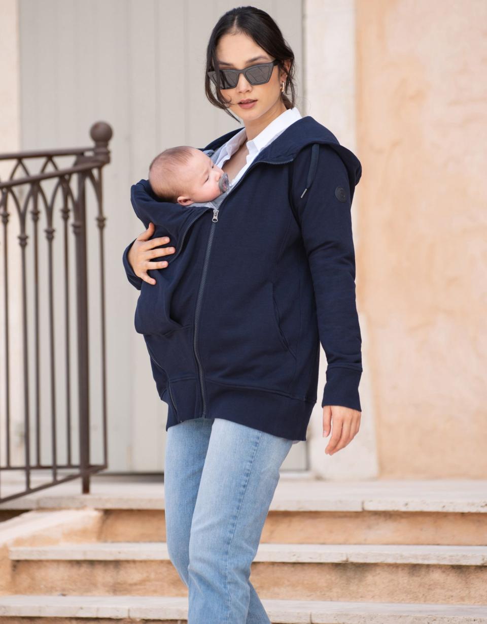 Dark Blue 3 In 1 Maternity Hoodie | Women Seraphine Essentials