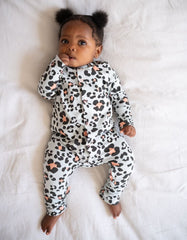 Easy Zip Organic Cotton Sleepsuit – Animal Print | Baby Seraphine Baby Clothes