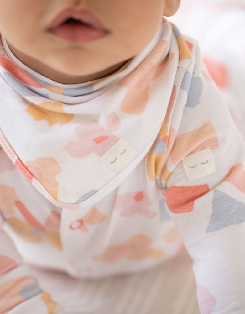 Easy Zip Organic Cotton Sleepsuit – Geo Floral | Baby Seraphine Baby Clothes
