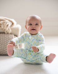 Easy Zip Organic Cotton Sleepsuit – Mint | Baby Seraphine Baby Clothes